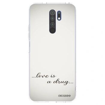 Picasee silikonski prozorni ovitek za Xiaomi Redmi 9 - Love is a drug