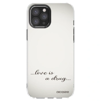 Picasee silikonski prozorni ovitek za Apple iPhone 12 Pro Max - Love is a drug