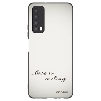 Picasee silikonski črni ovitek za Huawei P Smart 2021 - Love is a drug