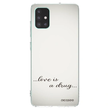 Picasee silikonski prozorni ovitek za Samsung Galaxy M51 M515F - Love is a drug