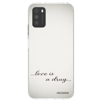 Picasee silikonski prozorni ovitek za Xiaomi Poco M3 - Love is a drug