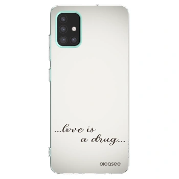 Picasee silikonski prozorni ovitek za Samsung Galaxy M31s - Love is a drug