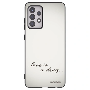 Picasee silikonski črni ovitek za Samsung Galaxy A52 5G A525F - Love is a drug