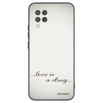 Picasee silikonski črni ovitek za Samsung Galaxy A42 A426B - Love is a drug