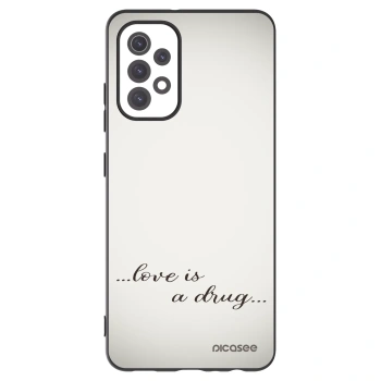 Picasee silikonski črni ovitek za Samsung Galaxy A32 5G A326B - Love is a drug
