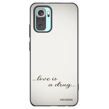 Picasee silikonski črni ovitek za Xiaomi Redmi Note 10 Pro - Love is a drug