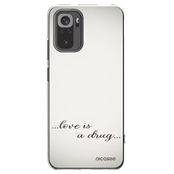 Picasee silikonski prozorni ovitek za Xiaomi Redmi Note 10S - Love is a drug