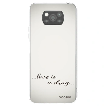 Picasee silikonski črni ovitek za Xiaomi Poco X3 Pro - Love is a drug
