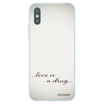 Picasee silikonski prozorni ovitek za Xiaomi Redmi 9AT - Love is a drug