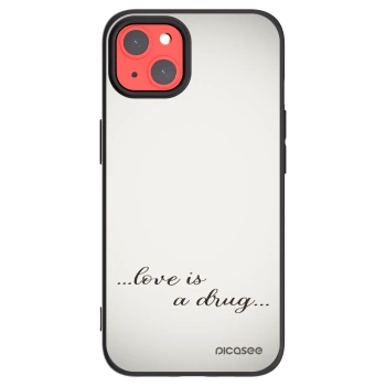 Picasee silikonski črni ovitek za Apple iPhone 13 - Love is a drug