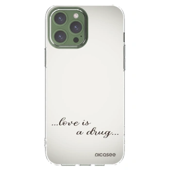 Picasee silikonski prozorni ovitek za Apple iPhone 13 Pro Max - Love is a drug