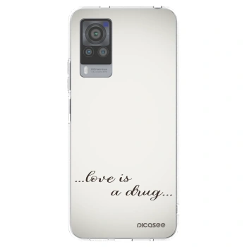Picasee silikonski prozorni ovitek za Vivo X60 Pro 5G - Love is a drug