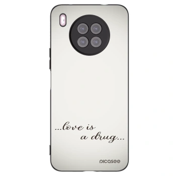 Picasee silikonski črni ovitek za Huawei Nova 8i - Love is a drug