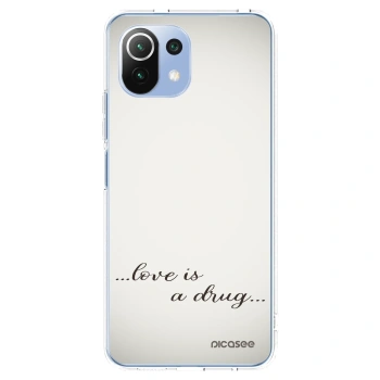 Picasee silikonski prozorni ovitek za Xiaomi 11 Lite 5G NE - Love is a drug