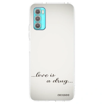 Picasee silikonski prozorni ovitek za Motorola Moto G60 - Love is a drug