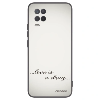 Picasee silikonski črni ovitek za Realme 8 5G - Love is a drug