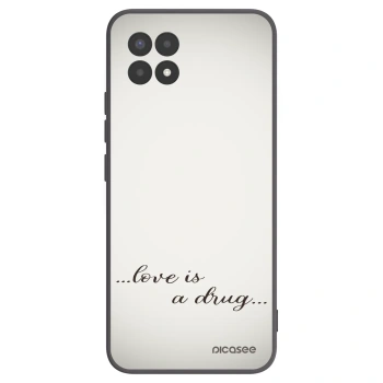 Picasee silikonski črni ovitek za Realme 8i - Love is a drug