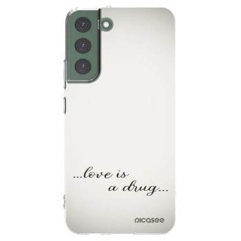 Picasee silikonski prozorni ovitek za Samsung Galaxy S22+ 5G - Love is a drug