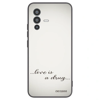 Picasee silikonski črni ovitek za Vivo V23 5G - Love is a drug