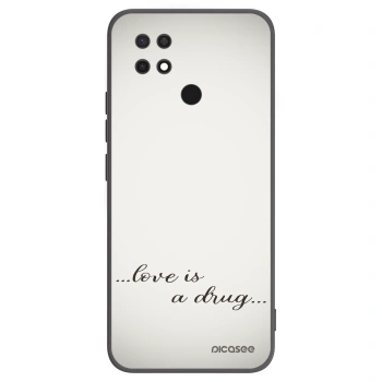 Picasee silikonski črni ovitek za Xiaomi Redmi 10C - Love is a drug
