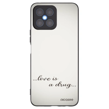 Picasee silikonski črni ovitek za Honor X8 4G - Love is a drug