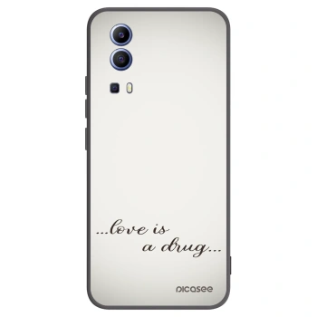 Picasee silikonski črni ovitek za Vivo Y52 5G - Love is a drug