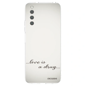 Picasee silikonski prozorni ovitek za Sony Xperia 10 IV 5G - Love is a drug