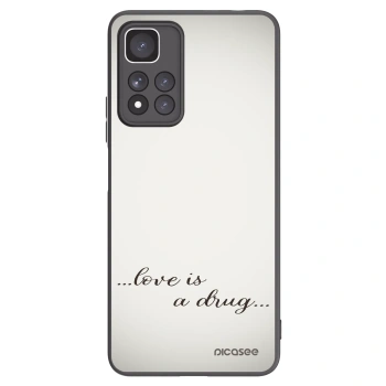 Picasee silikonski črni ovitek za Xiaomi Redmi Note 11 Pro+ 5G - Love is a drug