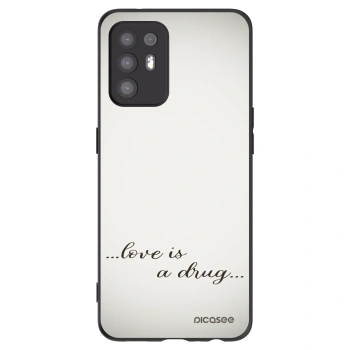 Picasee silikonski črni ovitek za OPPO A94 5G - Love is a drug
