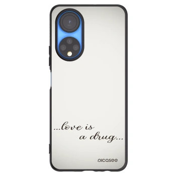 Picasee silikonski črni ovitek za Honor X7 - Love is a drug