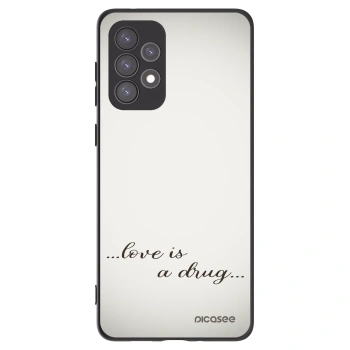 Picasee silikonski črni ovitek za Samsung Galaxy A73 5G - Love is a drug