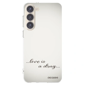 Picasee silikonski prozorni ovitek za Samsung Galaxy S23+ 5G - Love is a drug