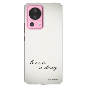 Picasee silikonski prozorni ovitek za Xiaomi 13 Lite - Love is a drug