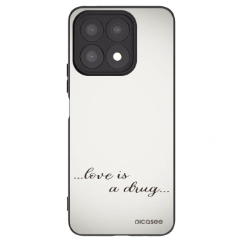 Picasee silikonski črni ovitek za Honor X8a - Love is a drug