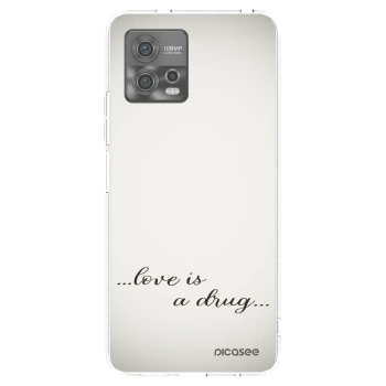 Picasee silikonski prozorni ovitek za Motorola Moto G72 - Love is a drug