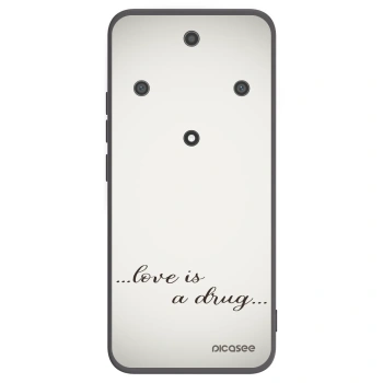 Picasee silikonski črni ovitek za Honor Magic5 Lite 5G - Love is a drug