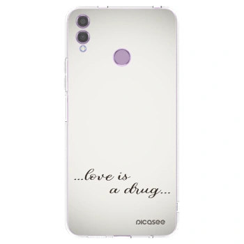 Picasee silikonski prozorni ovitek za Honor 8X - Love is a drug