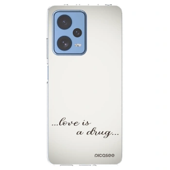 Picasee silikonski prozorni ovitek za Xiaomi Redmi Note 12 Pro 5G - Love is a drug