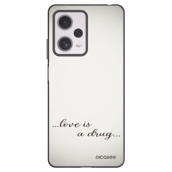 Picasee silikonski črni ovitek za Xiaomi Redmi Note 12 Pro+ 5G - Love is a drug
