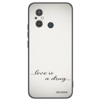 Picasee silikonski črni ovitek za Xiaomi Redmi 12C - Love is a drug