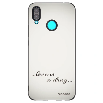 Picasee silikonski črni ovitek za Huawei Nova 3 - Love is a drug