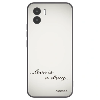 Picasee silikonski črni ovitek za Xiaomi Redmi A2 - Love is a drug