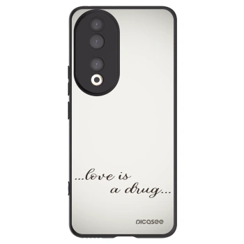 Picasee silikonski črni ovitek za Honor 90 5G - Love is a drug