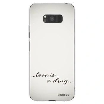 Picasee silikonski prozorni ovitek za Samsung Galaxy S8 G950F - Love is a drug