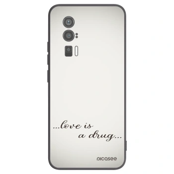 Picasee silikonski črni ovitek za Xiaomi Poco F5 Pro 5G - Love is a drug