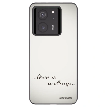 Picasee silikonski črni ovitek za Xiaomi 13T - Love is a drug