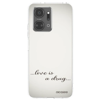 Picasee silikonski prozorni ovitek za Honor X7a - Love is a drug
