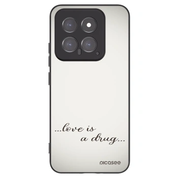 Picasee silikonski črni ovitek za Xiaomi 14 - Love is a drug