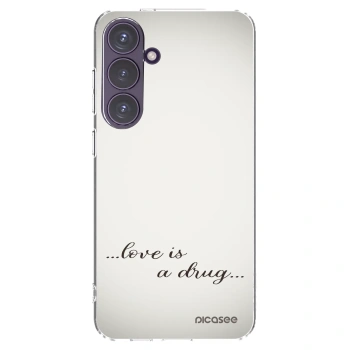 Picasee silikonski prozorni ovitek za Samsung Galaxy S24+ S926B 5G - Love is a drug