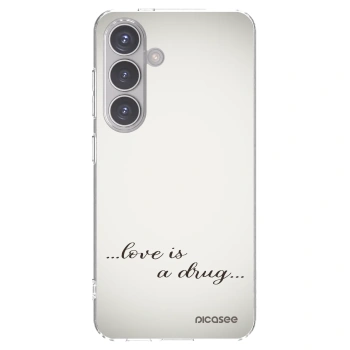 Picasee silikonski prozorni ovitek za Samsung Galaxy S24 S921B 5G - Love is a drug